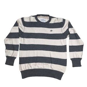 Aeropostale Sweater Women's XL Stretch  Crew Neck Striped Long Sleeve Sweatshirt